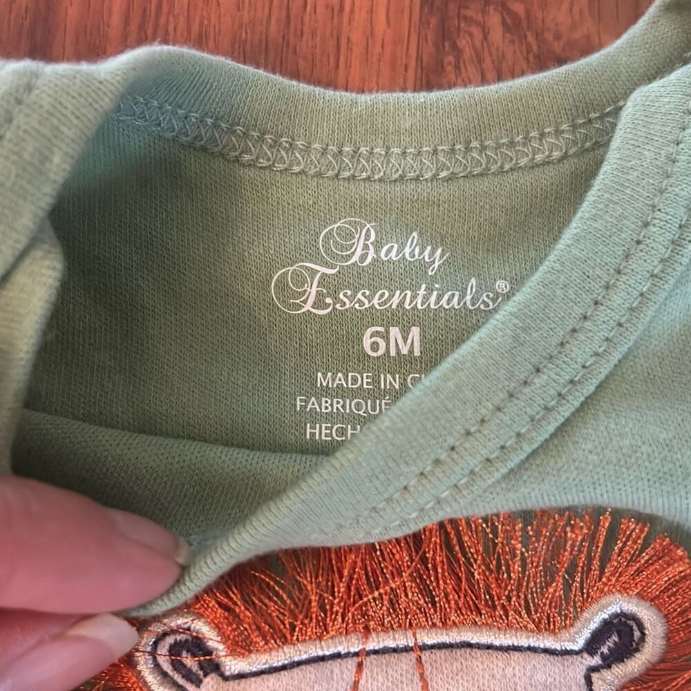 NWT baby essentials one piece lion green six months - Picture 3 of 4